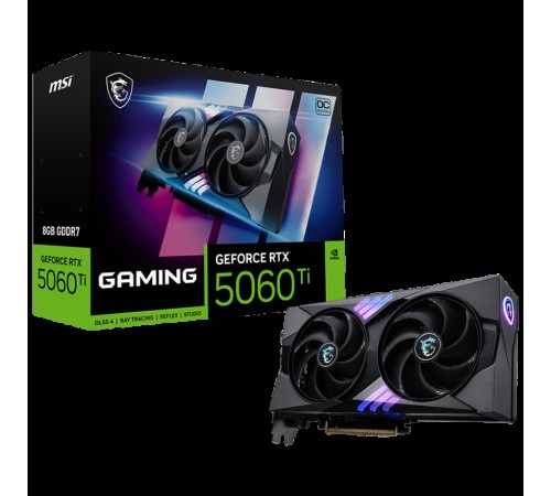 Видеокарта MSI RTX5060Ti GAMING OC 8GB GDDR7 128bit 3xDP HDMI 2FAN RTL Видеокарта MSI RTX5060Ti GAMING OC 8GB GDDR7 128bit 3xDP HDMI 2FAN RTL