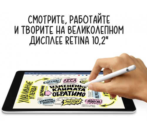 Планшет Apple iPad 2021 A2602 A13 Bionic 6С RAM3Gb ROM256Gb 10.2" IPS 2160x1620 iOS серый космос 8Mpix 12Mpix BT WiFi 10hr Планшет Apple iPad 2021 A2602 A13 Bionic 6С RAM3Gb ROM256Gb 10.2" IPS 2160x1620 iOS серый космос 8Mpix 12Mpix BT WiFi 10hr