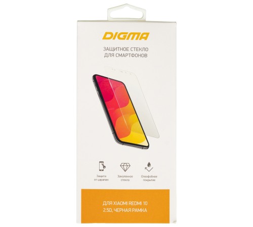 Защитное стекло для экрана Digma черный для Xiaomi Redmi 10 2.5D 1шт. (DGG2XR10AA) Защитное стекло для экрана Digma черный для Xiaomi Redmi 10 2.5D 1шт. (DGG2XR10AA)
