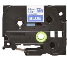 Картридж для принтеров Brother TZe555: для печати наклеек белым на синем фоне, ширина: 24 мм (TZe555)