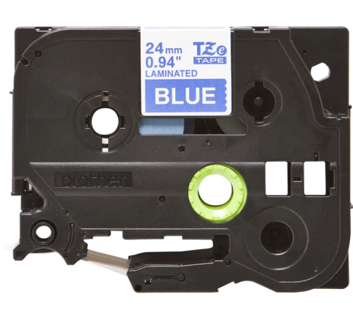 Картридж для принтеров Brother TZe555: для печати наклеек белым на синем фоне, ширина: 24 мм (TZe555)
