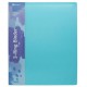 Папка на 2-х кольцах Бюрократ Pastel PAST0812/2RBLUE A4 пластик 0.5мм кор.32мм торц.карм с бум. встав голубой