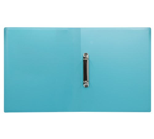 Папка на 2-х кольцах Бюрократ Pastel PAST0812/2RBLUE A4 пластик 0.5мм кор.32мм торц.карм с бум. встав голубой