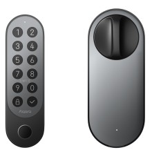 Умный замок Aqara U200 врезной разбл.отпечаток пальца/код-пароль/временный пароль/NFC-метка/приложение/механический ключ черный (EL-D02D_BL)
