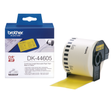 Картридж для принтеров Brother DK44605: для печати наклеек черным на желтом фоне, 62 мм x 30,48 м (DK44605)