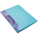Папка с 20 прозр.вклад. Бюрократ Pastel PAST20BLUE A4 пластик 0.5мм торц.карм с бум. встав голубой