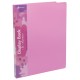 Папка с 20 прозр.вклад. Бюрократ Pastel PAST20PINK A4 пластик 0.5мм торц.карм с бум. встав розовый