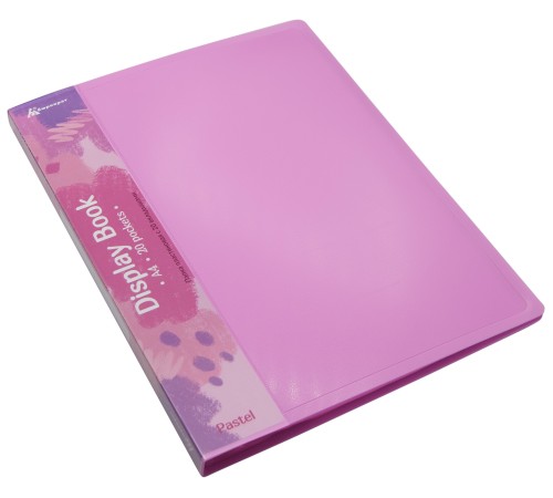 Папка с 20 прозр.вклад. Бюрократ Pastel PAST20PINK A4 пластик 0.5мм торц.карм с бум. встав розовый Папка с 20 прозр.вклад. Бюрократ Pastel PAST20PINK A4 пластик 0.5мм торц.карм с бум. встав розовый