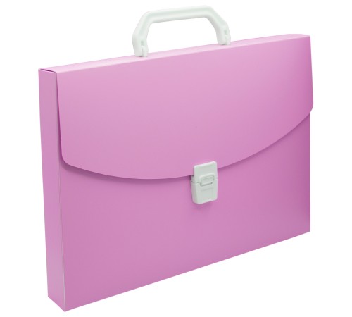 Портфель Бюрократ Pastel PASTPP01PINK 1 отдел. A4 пластик 0.7мм розовый