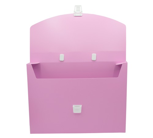 Портфель Бюрократ Pastel PASTPP01PINK 1 отдел. A4 пластик 0.7мм розовый