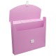 Портфель Бюрократ Pastel PASTPP01PINK 1 отдел. A4 пластик 0.7мм розовый