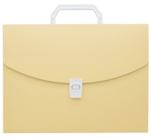 Портфель Бюрократ Pastel PASTPP01YEL 1 отдел. A4 пластик 0.7мм желтый
