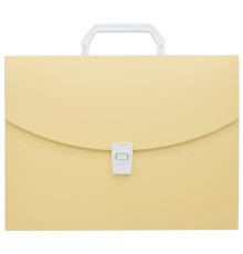Портфель Бюрократ Pastel PASTPP01YEL 1 отдел. A4 пластик 0.7мм желтый