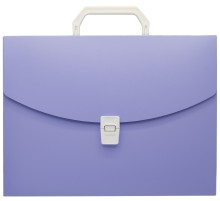 Портфель Бюрократ Pastel PASTPP01VIO 1 отдел. A4 пластик 0.7мм фиолетовый