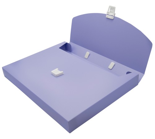 Портфель Бюрократ Pastel PASTPP01VIO 1 отдел. A4 пластик 0.7мм фиолетовый