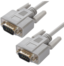 Greenconnect Кабель COM RS-232 порта соединительный 1.8m GCR-DB9CM2M-1.8m, 9M AM / 9M AM Premium, серый, пластиковый пакет Greenconnect COM DB9/DB9 RS-232/RS-232 9M/9M (GCR-DB9CM2M-1.8m)