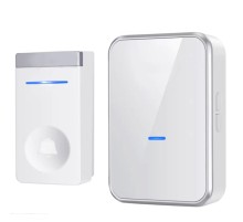 Звонок дверной кинетический SmartiNext, белый SN-N193-WS не требует батарейки в кнопке, В комплекте: 1 внешняя кнопка и 1 внутренний блок,  Радиус действия : до 150 м, Световая индикация: да,  Регулир