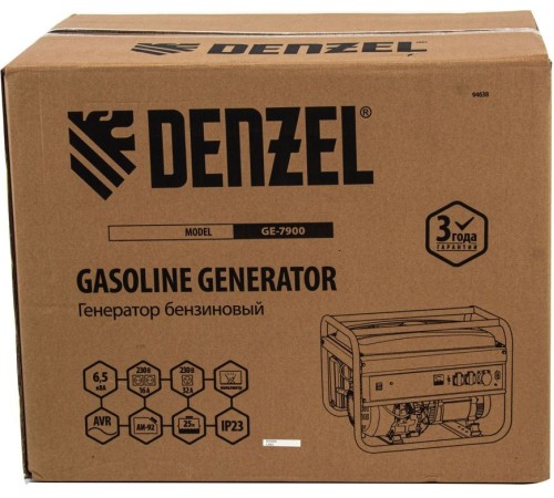 Генератор Denzel GE 7900 6.5кВт