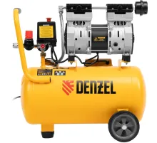 Компрессор DLS950/24 безмаслянный малошумный  950 Вт, 165 л/мин,ресивер 24 л// Denzel