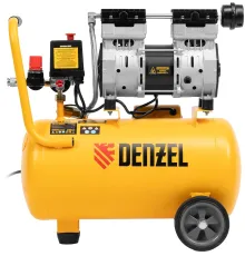 Компрессор DLS950/24 безмаслянный малошумный  950 Вт, 165 л/мин,ресивер 24 л// Denzel