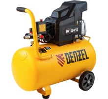 Компрессор поршневой Denzel DK1500/50,Х-PRO масляный 230л/мин 50л 1500Вт желтый/черный