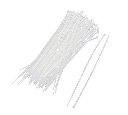 Аксессуары к шкафам и стойкам Hyperline WR-SHN-25-100W Стяжка-хомут 2.5х100мм, кабельная нейлоновая неразъемная, полиамид 6.6, цвет белый (100шт)