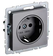 IEK BR-R11-16-K46 BRITE Роз. с з/к без з/ш 16А РС11-1-0-БрС сталь