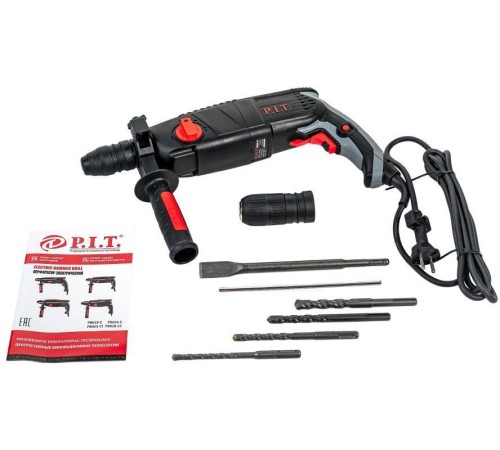 Перфоратор P.I.T. Мастер PBH24-C1 патрон:SDS-plus уд.:2.4Дж 850Вт (кейс в комплекте)