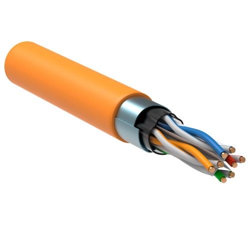 Кабель информационный ITK LC1-C604-327 кат.6 F/UTP общий экран 4X2 LSZH внутренний 305м оранжевый Кабель информационный ITK LC1-C604-327 кат.6 F/UTP общий экран 4X2 LSZH внутренний 305м оранжевый