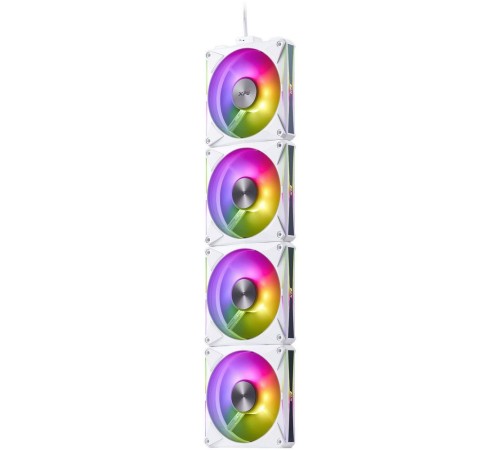 Комплект вентиляторов 4шт XPG HURRICANE MAG 120 ARGB PWM ( прямой и реверсный режим) white RET