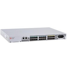 Коммутатор Brocade G610 24-port FC Switch, 24-port licensed, incl 24x 16Gb SWL SFP+, Enterprise SW Bundle (ISL Trunking, Fabric Vision, Extended Fabric), FOS Notupgradable, 1 PS, Rail Kit, 1Y Warranty