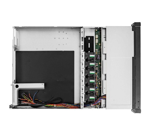 Корпус In-Win IW-RS104-07 Single 650w Acbel/FAN 4056mm*6/SLIMSAS*4 BP)/2.5"/3.5" hot-swap HDD tray (gray color)*4/28"RAIL/power cord*2/I/O shield universal/ Riser Card for 1Uxx-07 series , PCIe Gen 3 x 16, left-facing 90degree