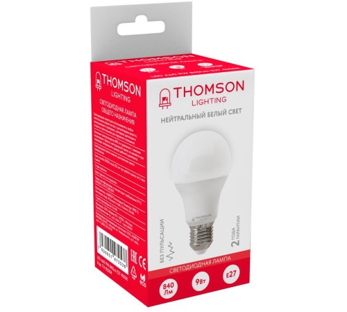Лампа светодиодная Thomson TH-B2024 10Вт цок.:E27 свеча 220B 4000K св.свеч.бел.нейт. Candle (упак.:1шт) Лампа светодиодная Thomson TH-B2024 10Вт цок.:E27 свеча 220B 4000K св.свеч.бел.нейт. Candle (упак.:1шт)