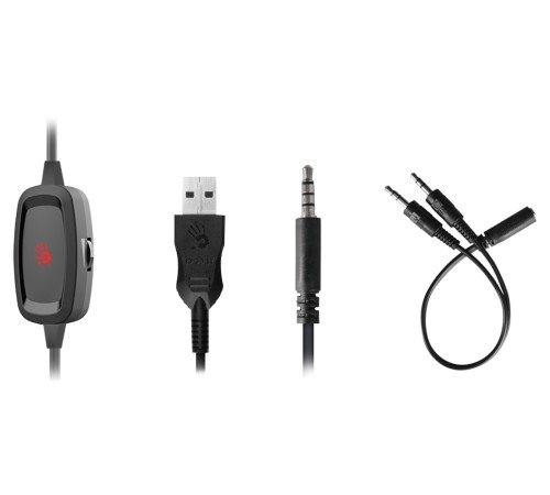 Наушники с микрофоном A4Tech Bloody G575P черный 2м мониторные оголовье (G575P) Наушники с микрофоном A4Tech Bloody G575P черный 2м мониторные оголовье (G575P)