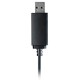 Наушники с микрофоном A4Tech HU-10 черный 2м накладные USB оголовье
