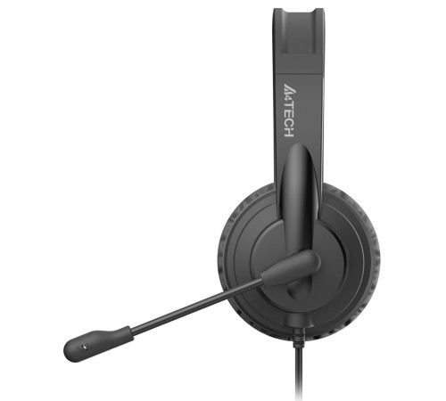 Наушники с микрофоном A4Tech HU-11 черный 2м накладные USB оголовье Наушники с микрофоном A4Tech HU-11 черный 2м накладные USB оголовье