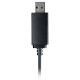 Наушники с микрофоном A4Tech HU-11 черный 2м накладные USB оголовье