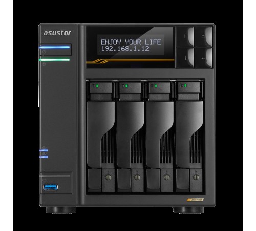 Платформа СХД ASUSTOR AS6804T 4 Bay (Max.16) 4xM.2 2x5GLAN 2x10GLAN 16GB (Max.64GB) DDR5 2xUSB-C 3xUSB Платформа СХД ASUSTOR AS6804T 4 Bay (Max.16) 4xM.2 2x5GLAN 2x10GLAN 16GB (Max.64GB) DDR5 2xUSB-C 3xUSB
