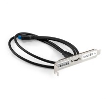 Exegate EX298296RUS Планка портов в корпус Type-C ExeGate BrctUSB3-1C (USB 3.2 Gen1 20pin (IDC 20pin F) --> USB 3.2 Gen1 Type-Cf, кабель 30см)