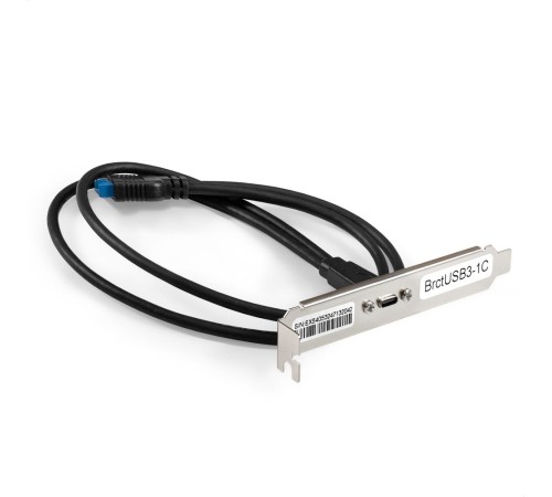 Exegate EX298296RUS Планка портов в корпус Type-C ExeGate BrctUSB3-1C (USB 3.2 Gen1 20pin (IDC 20pin F) --> USB 3.2 Gen1 Type-Cf, кабель 30см)