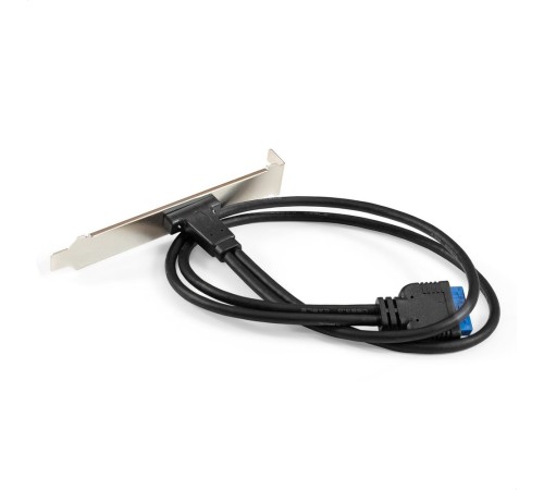 Exegate EX298296RUS Планка портов в корпус Type-C ExeGate BrctUSB3-1C (USB 3.2 Gen1 20pin (IDC 20pin F) --> USB 3.2 Gen1 Type-Cf, кабель 30см)