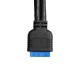 Exegate EX298296RUS Планка портов в корпус Type-C ExeGate BrctUSB3-1C (USB 3.2 Gen1 20pin (IDC 20pin F) --> USB 3.2 Gen1 Type-Cf, кабель 30см)