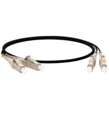 Кабельная сборка Hyperline FC-D2-504-LC/PR-LC/PR-H-2M-LSZH-BK Патч-корд волоконно-оптический (шнур) MM 50/125, OM4, LC-LC, duplex, 10G/40G, LSZH, 2м, черный, (аналог FC-D2-504-LC/PR-LC/PR-H-2M-LSZH-MG
