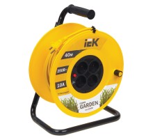 Iek WKP23-10-04-40 Катушка УК40 с т/з 4 места 2Р/40м 2х1,0 мм2 "Garden"