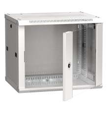 Шкаф монтажный ITK LINEA W (LWR3-06U64-GF) настенный 6U 600x450мм пер.дв.стекл 90кг серый 350мм 22кг 200град. IP20 IK08 сталь
