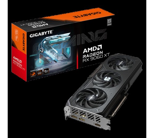 Видеокарта PCIE16 RX 9060XT 8GB GV-R9060XTGAMING OC-8GD GIGABYTE Видеокарта PCIE16 RX 9060XT 8GB GV-R9060XTGAMING OC-8GD GIGABYTE