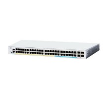 Коммутатор CISCO Catalyst 1300 48x 10/100/1000 RJ-45 PoE+, 4x 1Gb SFP uplinks, PoE+ 370W, RackMount Kit, C1300-48P-4G
