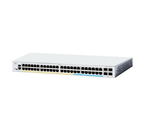 Коммутатор CISCO Catalyst 1300 48x 10/100/1000 RJ-45 PoE+, 4x 1Gb SFP uplinks, PoE+ 370W, RackMount Kit, C1300-48P-4G