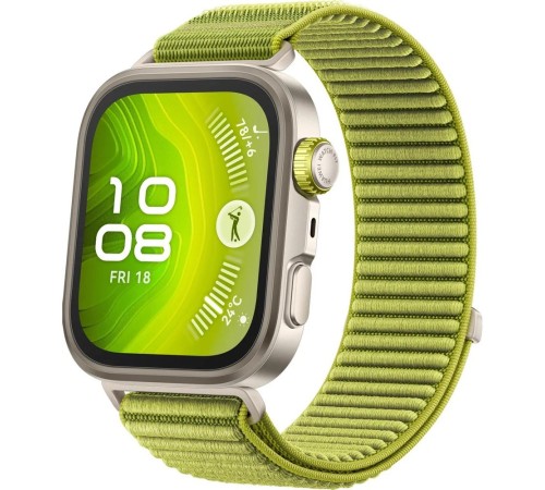Смарт-часы Huawei Watch Fit 4 Pro Seiya-B29W, 1.82", зеленый/серебристый