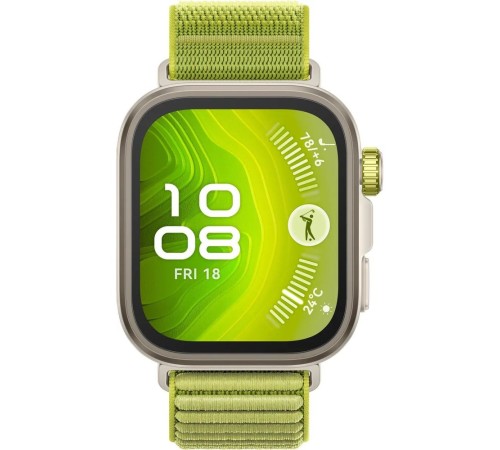 Смарт-часы Huawei Watch Fit 4 Pro Seiya-B29W, 1.82", зеленый/серебристый